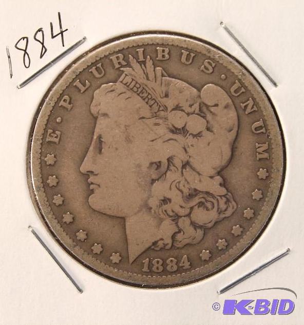 1884 MORGAN SILVER DOLLAR FINE