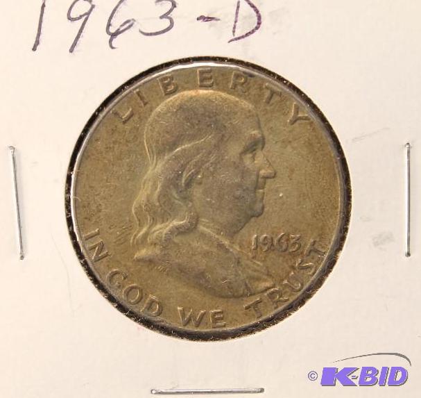 1963-D FRANKLIN SILVER HALF DOLLAR