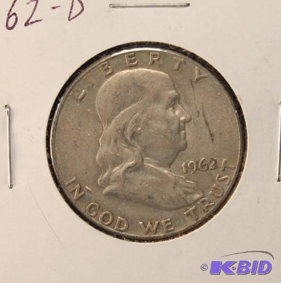 1962-D FRANKLIN SILVER HALF DOLLAR