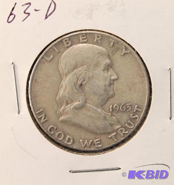 1963-D FRANKLIN SILVER HALF DOLLAR