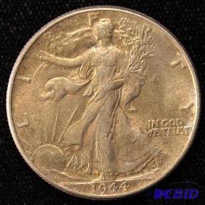 1944 WALKING LIBERTY SILVER HALF DOLLAR XF