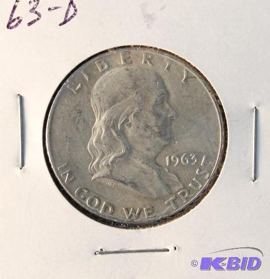1963-D FRANKLIN SILVER HALF DOLLAR