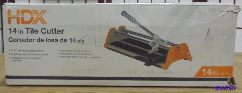New HDX 14&nbspinch Tile cutter. Please See ...