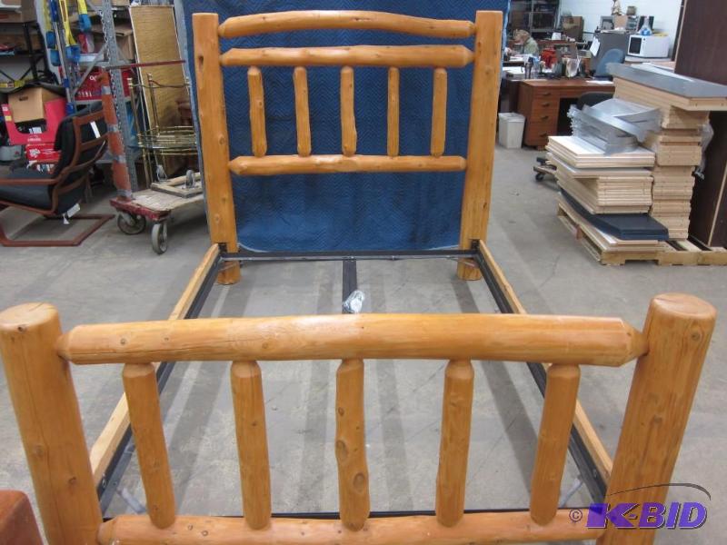 Queen Size Log Bed
