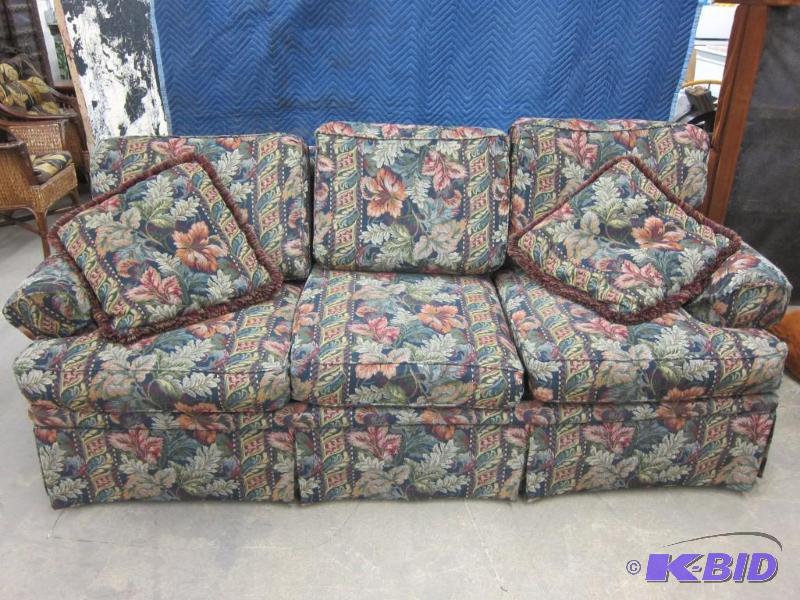 Tapestry Upholstered Couch