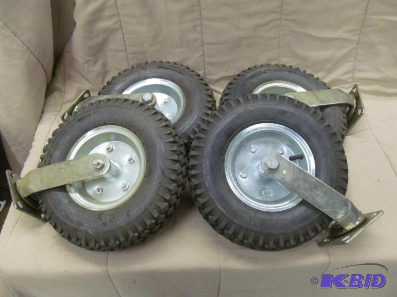 Casters with tires