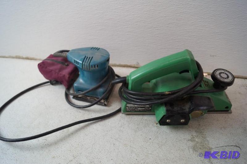 planer and hand sander