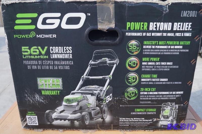 lot 105 image: EGO 56 volt Lithium Ion Mower
