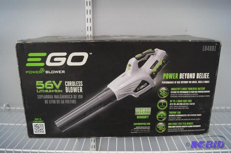 lot 107 image: EGO 56V Lithium Ion Power Blower