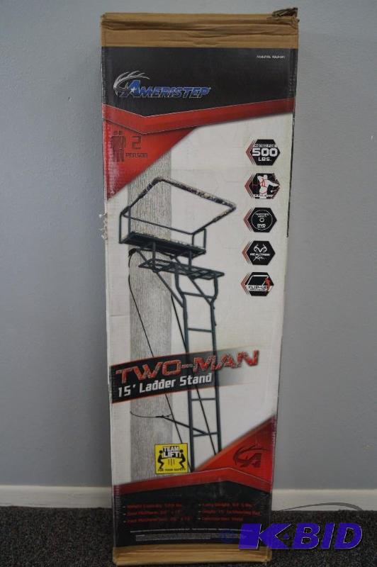 lot 109 image: Ameristep 15 Two Man Ladder Stand