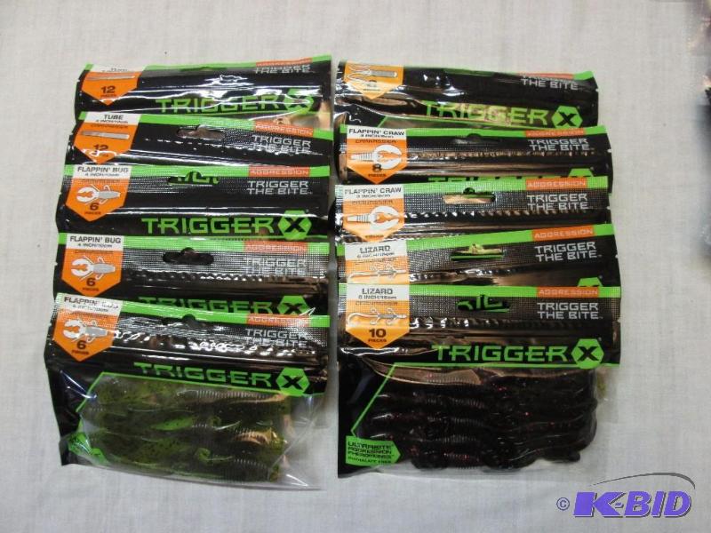 10 Bags Trigger X Bait - 2 Bags 10 pc ea Liza...