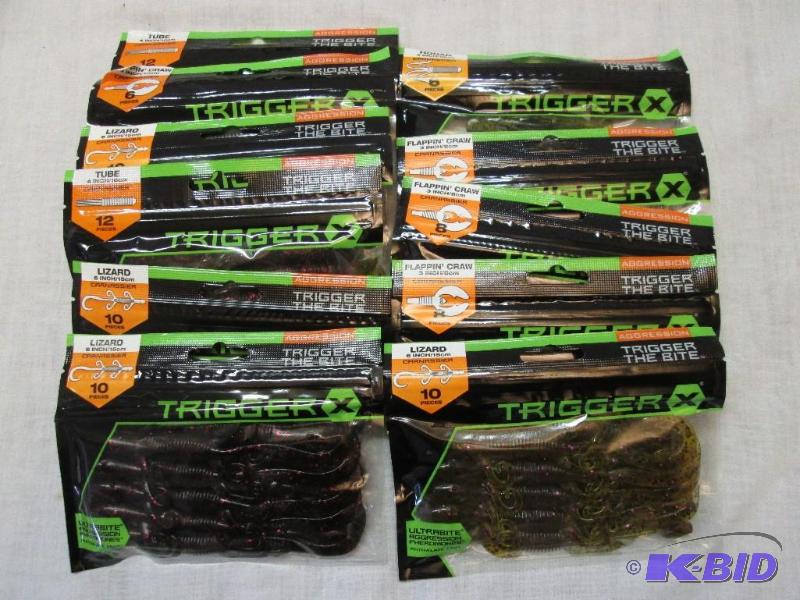 11 Bags Trigger X Bait - 1 Bag 6 pc ea Hodad ...