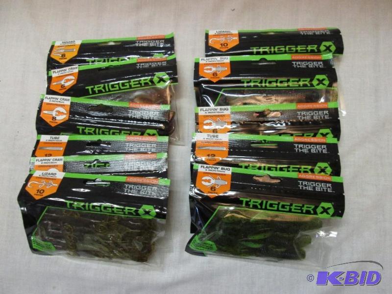 11 Bags Trigger X Bait - 1 Bag 6 pc ea Hodad ...
