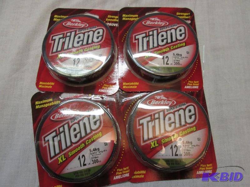 Lot of 4 Berkley Super Strong Trilene XL Smoo...