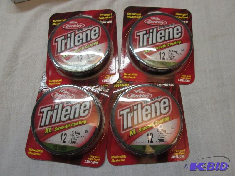 Lot of 4 Berkley Super Strong Trilene XL Smoo...