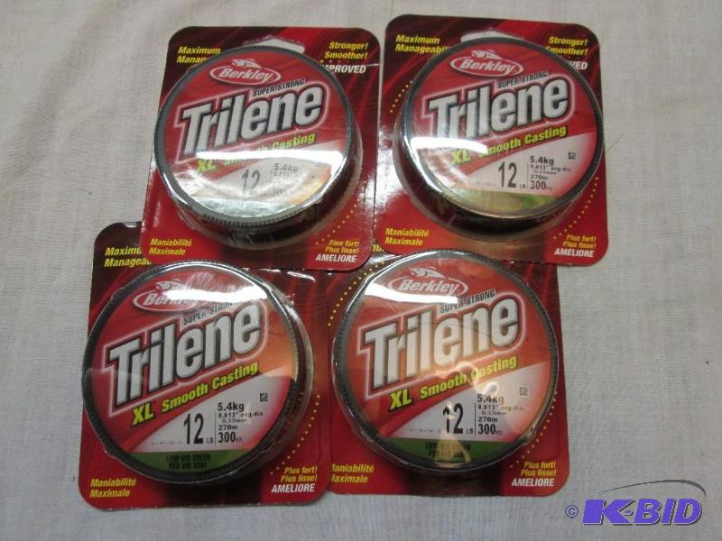Lot of 4 Berkley Super Strong Trilene XL Smoo...