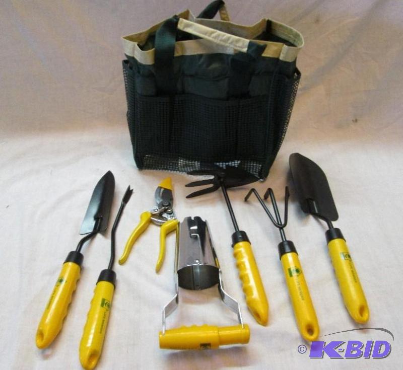 7 Piece Gardening Tool Set and Tote Bag - Nat...