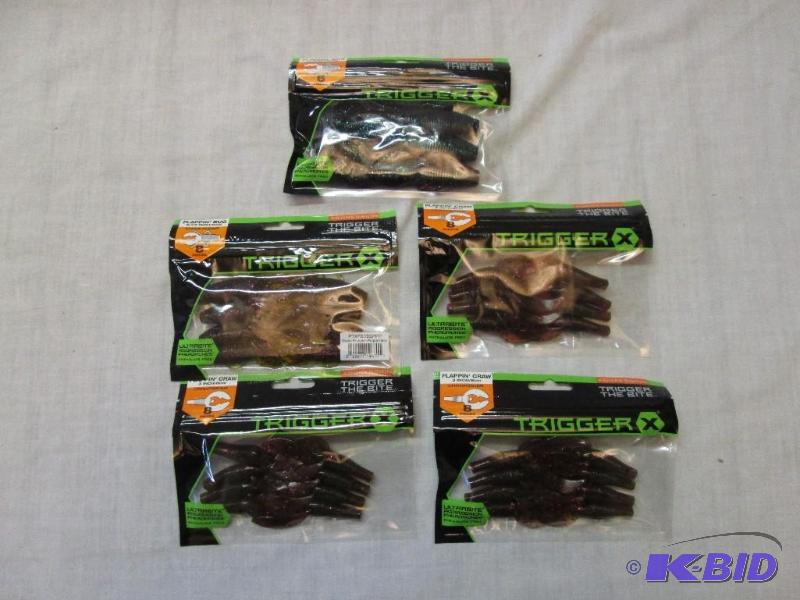 5 Bags Trigger X Bait - 4 Bags 8 pc ea Flappi...