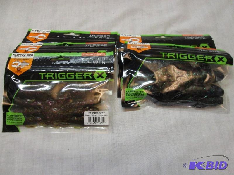 5 Bags Trigger X Bait - 3 Bags 8 pc ea Flappi...
