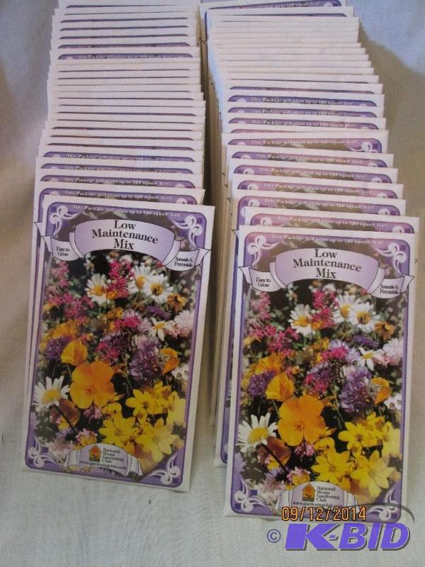 Lot of 50 Low Maintenance Mix Seeds Packets -...