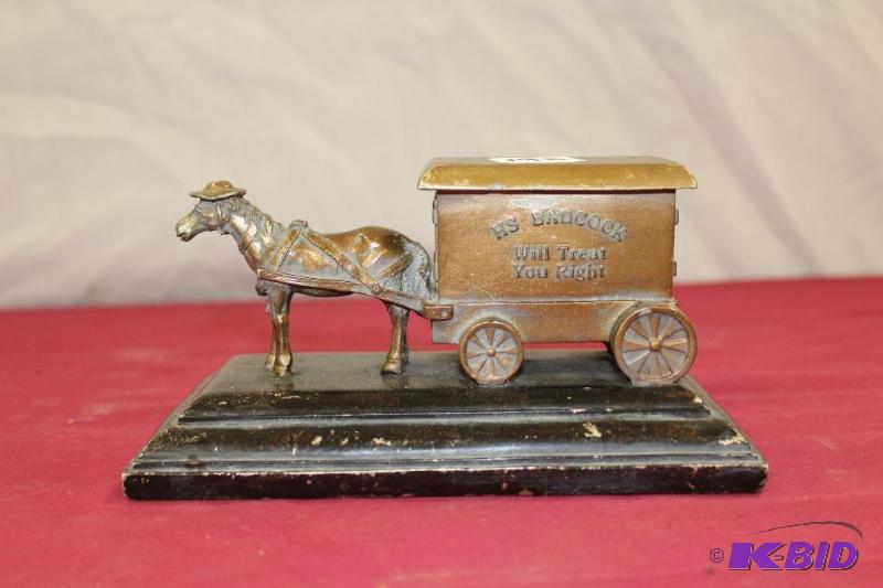 lot 193 image: Horse and Buggy Statue ...
