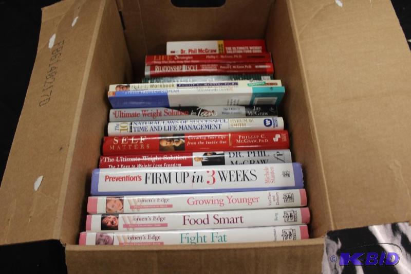 lot 243 image: Box of Self Help Books ...