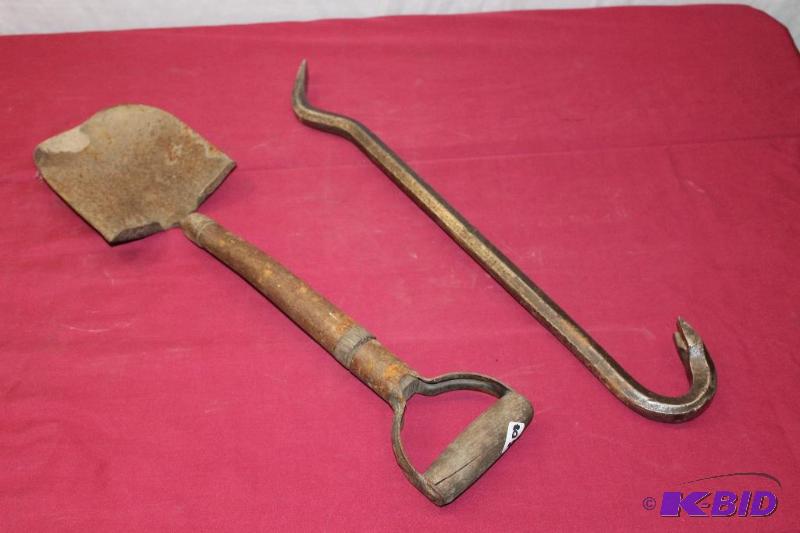 lot 308 image: Pry Bar and Spade ...