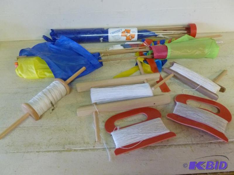 Lot of kites and related items.&nbsp...