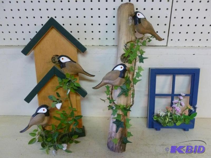Lot of three nice custom made wooden wall dec...
