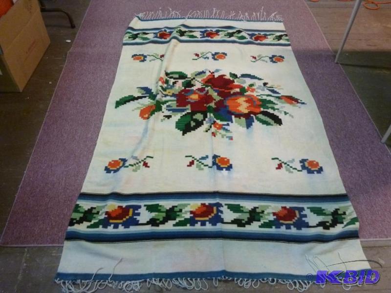 Vintage Southwestern Themed wool blanket tha...