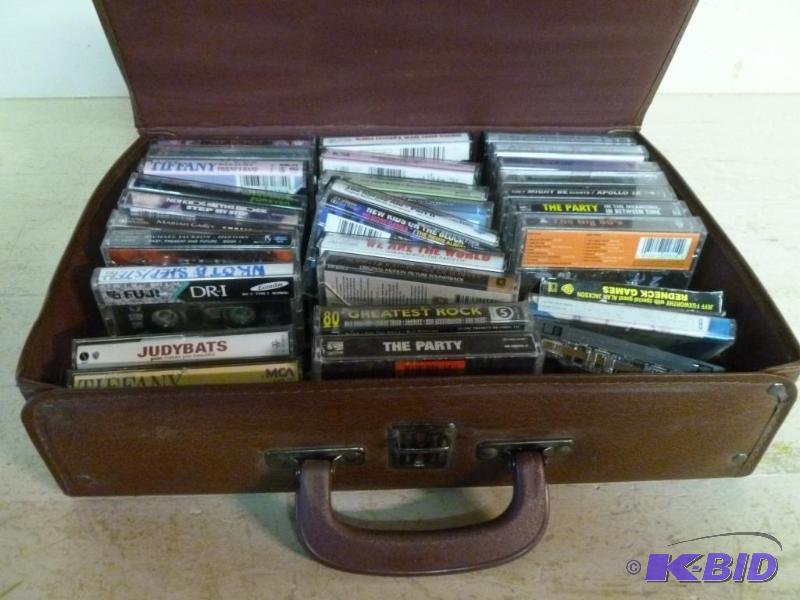 Large lot of 32 cassette music tapes, comes i...