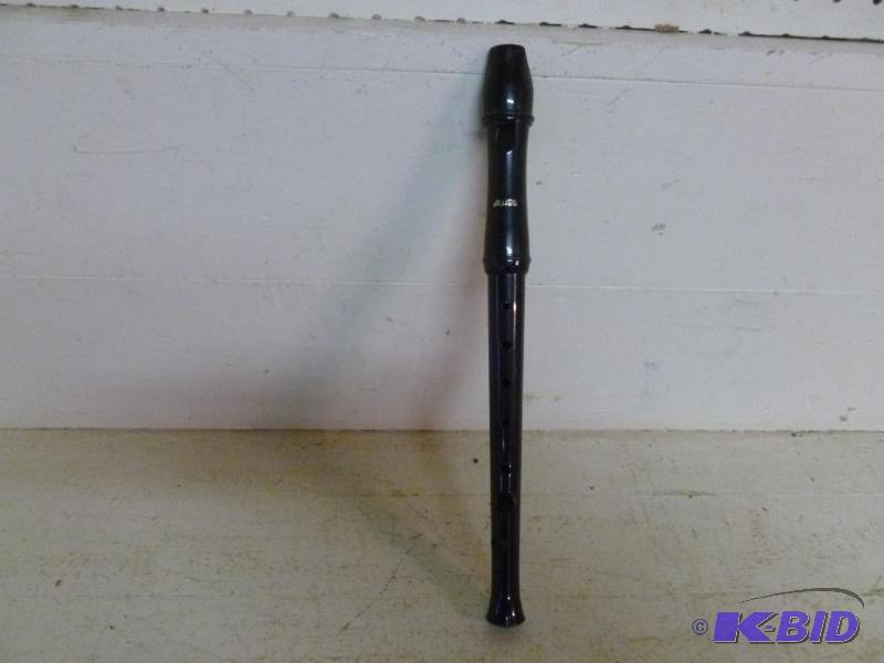 Aulos recorder instrument, measures 12 34&qu...