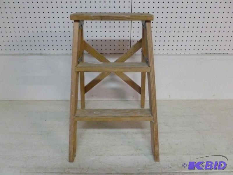 Small wooden step ladder 21&quot H.&nbsp...