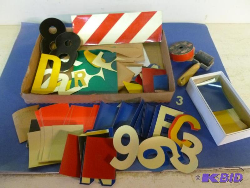 Large lot of vintage 3-M Scotchlite reflectiv...