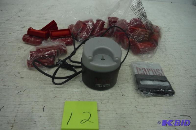 lot 12 image: Caruso C97953 30 Molecular Steam Hairsetter with 30 Rollers