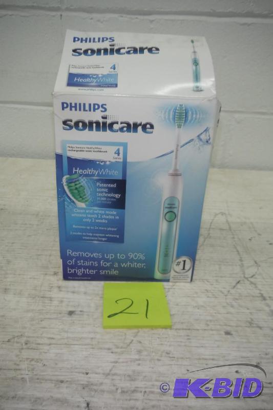 lot 21 image: Philips Sonicare HX671102 HealthyWhite 710 Rechargeable Electric Toothbrush