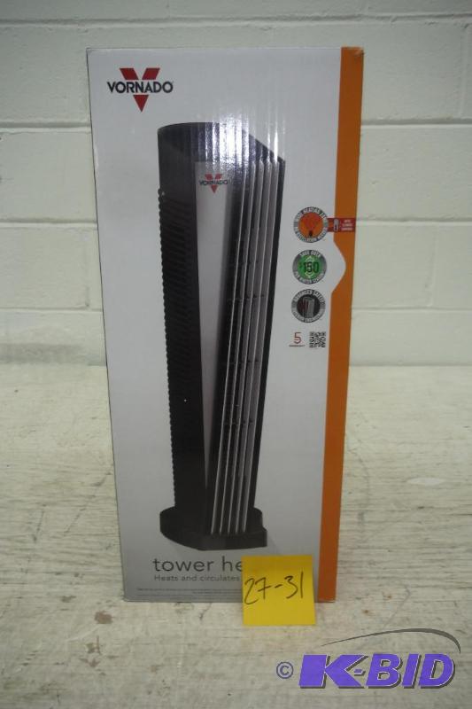 lot 27 image: Vornado ATH1 Whole Room Tower Heater, Automatic Climate Control