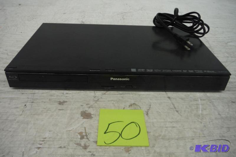 lot 50 image: Panasonic SC-BTT196 5.1 CH 3D Blu-ray Player. Blu Ray player only, can hook up 5.1 to it. Powers on