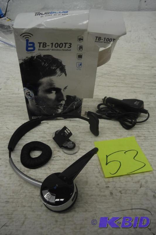 lot 53 image: True Blue - Bluetooth Headset - Black