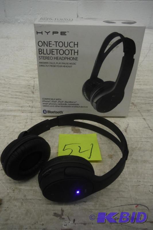 lot 54 image: Hype HY980BTBK High Quality Bluetooth Headphones