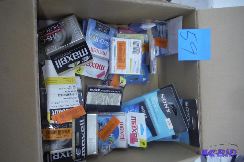 lot 59 image: Lot of misc. rewritable dvd, cds, mostly mini. See picture