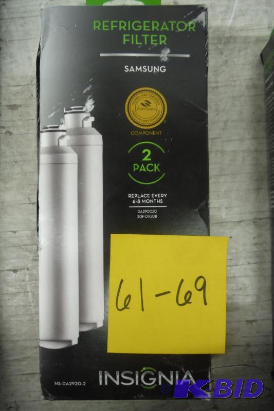 lot 66 image: Insignia  Water Filters for Select Samsung Refrigerators (2-Pack) - Compatible with select Samsung refrigerators