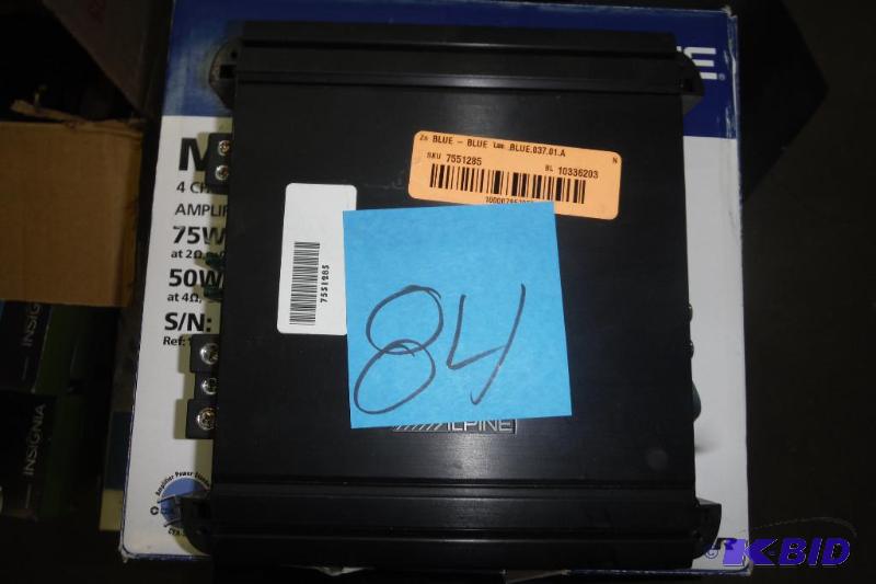 lot 84 image: MRV-M500 - Alpine Monoblock 500W RMS V Power Series Car Amplifier