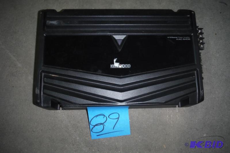 lot 89 image: Kenwood KAC-6406 4-Channel 500 Watt Peak260 Watt RMS Car Amplifier