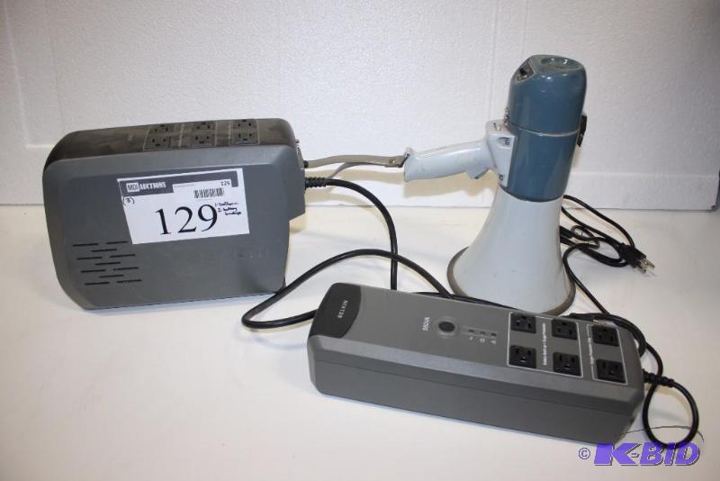 lot 129 image: Lot of (3) Including Battery Backup with Multi-Computer Connections (1100VA) Battery Backup Air