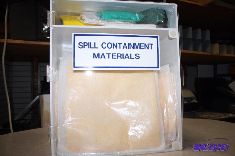 lot 152 image: Lot of Spill Containment Materials Including Wall-Mount Case.