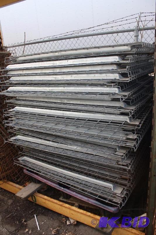 lot 16 image: Lot of (45) Metal Wire Grates  49 x 46.