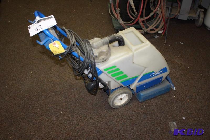 lot 42 image: Power Eaglet Castex Floor Cleaner wCord & Hose BlueWhite.
