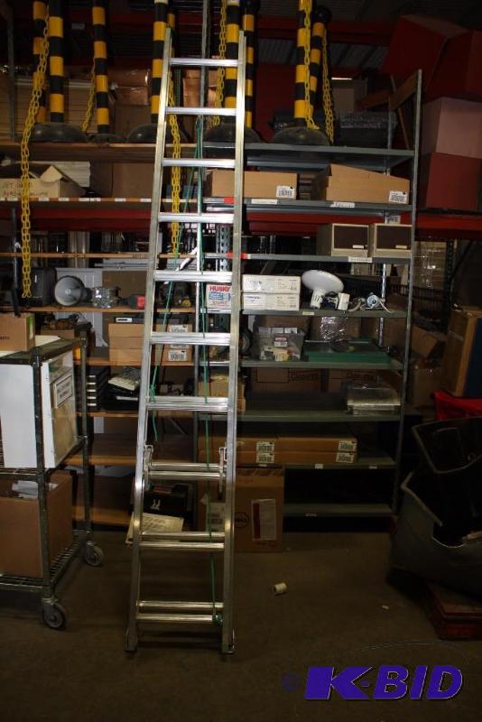 lot 92 image: Metal Ladder 225lbs Limit 20.