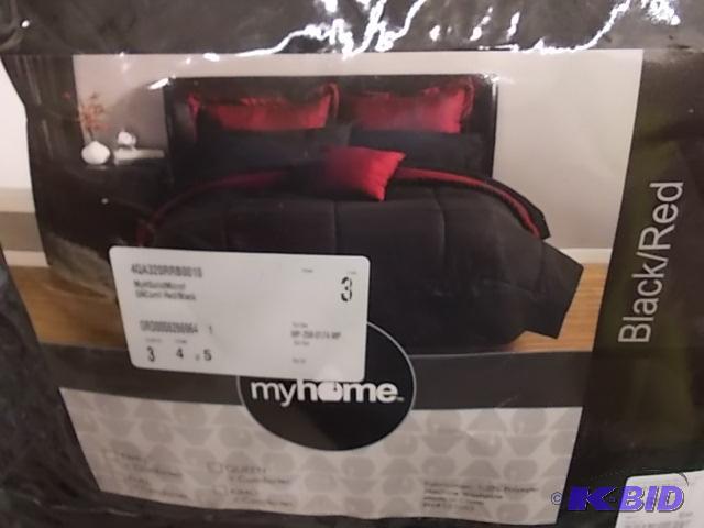 My Home (Queen) Reversible ReBlack Comforter...